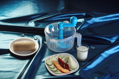 

Instabuyz Aatta Maker Plastic Spiral Dough Maker(Blue, White)
