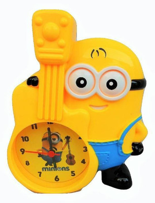 

Bluebells India Analog Yellow Minion alarm clock with piggy bank Coin Bank(Yellow)