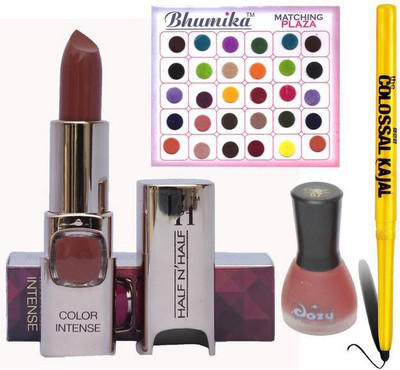 

AV Intanse Lipstick Nail Polish Bindi Kajal combo(Set of 4)