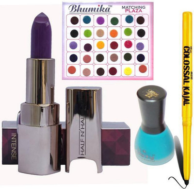 

AV Intanse Lipstick Nail Polish Bindi Kajal combo(Set of 4)
