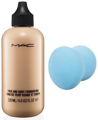 

studio Sponge Blender&Mac Face&Body Foundation Fond De Teint 120ml(Set of 2)