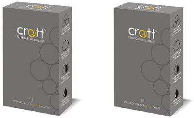 

Crott india's first re-Energized dotteed condom with Strawberry And Wine Flavour Condom(Set of 2, 20S)