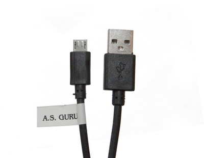 

AS GURU Black Mirco Usb Cable Sync & Charge Cable(Black)