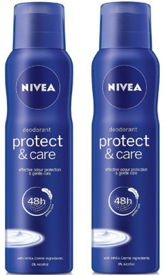 

Nivea Protect & Care Deodorant Spray for Women 150ML Each (Pack of 2) Deodorant Spray - For Women(300 ml, Pack of 2)