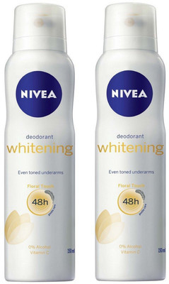 

Nivea Whitening Deodorant Spray for Women 150ML Each (Pack of 2) Deodorant Spray - For Women(300 ml, Pack of 2)