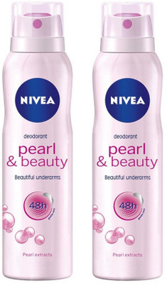 

Nivea Pearl & Beauty Deodorant Spray for Women 150ML Each (Pack of 2) Deodorant Spray - For Women(300 ml, Pack of 2)