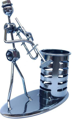 

Rekha Retail 1 Compartments Gunmetal METAL PENSTAND(Grey)