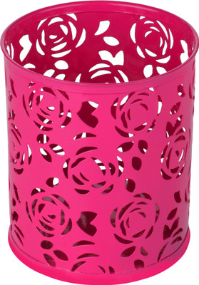 

Kabeer Art 1 Compartments Metal Pen Stand(Pink)