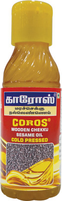 

Coros oil WOODEN CHEKKU COLD PRESSED SESAME OIL 100 ml Sesame Oil Plastic Bottle(100 ml)
