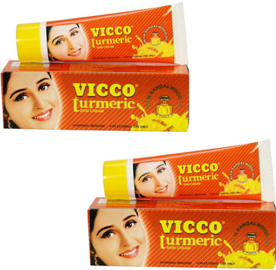 

Vicco Turmeric Skin Cream Pack of 2(50 g)
