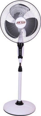 

Airtop 16” Pedestal Fan Normal Speed 3 Blade Pedestal Fan(White, Black, Pack of 1), Black;white