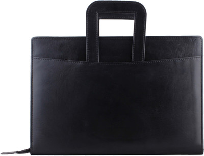 

ZesTale Premium Leatherette Adjustable Handle Document Folder(Set Of 1, Black)