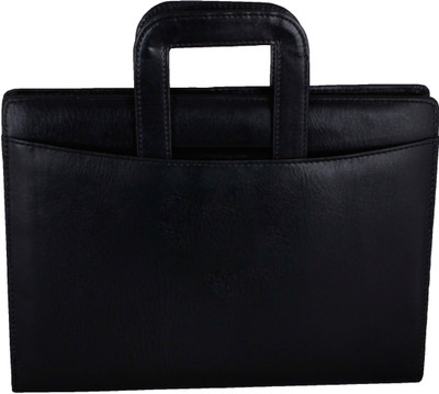 

ZesTale Premium leatherette Adjustable Handle Document Folder(Set Of 1, Black)