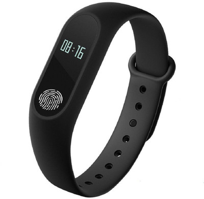

Whinsy Fitness band with heart rate monitoring, Fitness tracker, Sleep Monitor and Call/SMS Alert Fitness Band(Black)
