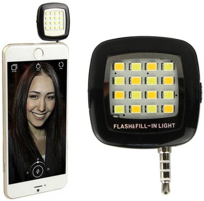 

K&B MOBILE ULTIMATE SOLUTION Selfie flash Light Portable 16 Led Light(Black)
