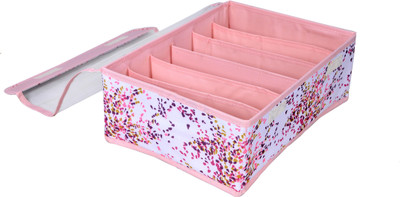 Snazzy Designer Foldable Drawer Dividers, Storage Boxes For Clothing,Underwear, Bra, Socks sp02c (Pink) sp02c(Pink)