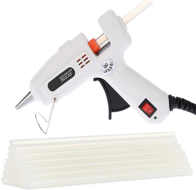 

OKASTA 20W I High Quality I With 15 Glue Sticks Hot Melt Glue Gun Kit OK159 For Art and Crafts , Diy , Kirigami , Paper , PCB , Plush Toys , Crafts , Wood , Box , Professional hi -tech Electronic Standard Temperature Corded Glue Gun(7 mm)