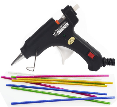 

OKASTA 20W I High Quality I With 8 Glitter Glue Sticks Hot Melt Glue Gun Kit OK156 For Art and Crafts , Diy , Kirigami , Paper , PCB , Plush Toys , Crafts , Wood , Box , Professional hi -tech Electronic Standard Temperature Corded Glue Gun(7 mm)