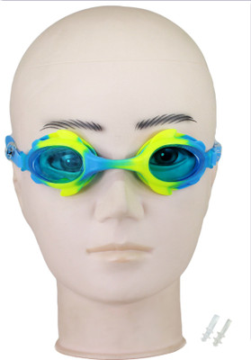 

Neska Moda Kids Anti-Fog UV Protected Swimming Goggles(Yellow, Blue), Blue;yellow