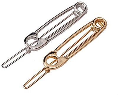 

STRIPES XJ978018 Hair Clip(Silver, Gold)