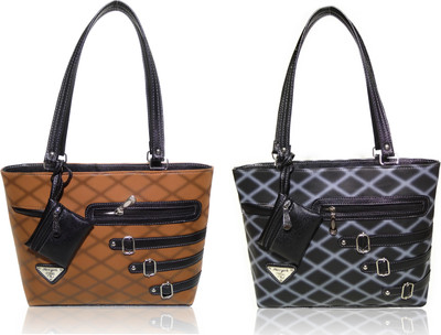 

AZED Collections Shoulder Bag(Brown, Black), Black;brown