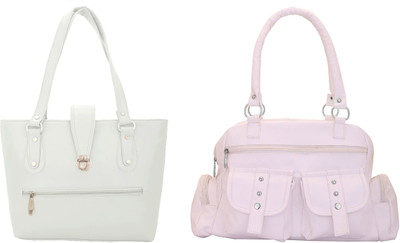 

Lady bar Shoulder Bag(White)