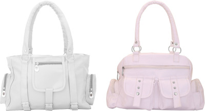 

Lady bar Shoulder Bag(White)