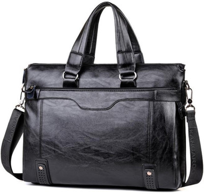 

DECARLO 12 inch Laptop Messenger Bag(Black)