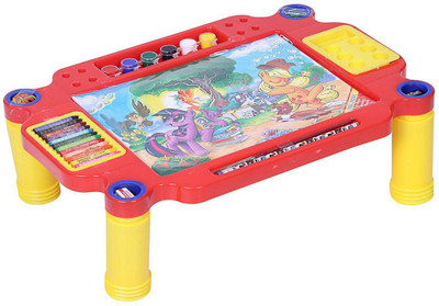 

toyztrend foldable desk for kids learning(Multicolor)