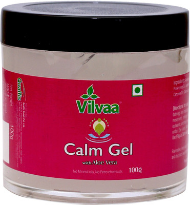 

Vilvaa CALM GEL With Aloe Vera - ( No Mineral Oils, No Petro Chemicals) For Relaxation, Stress Relief -(100 g)