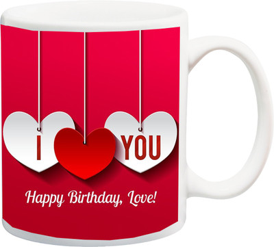 

ME&YOU Gift for Husband Wife Couple Lover Girlfriend Boyfriend Fiancée Fiancé On Birthday (IZ17-CK-MU-180) Printed Ceramic Mug(325 ml), Multicolor;white