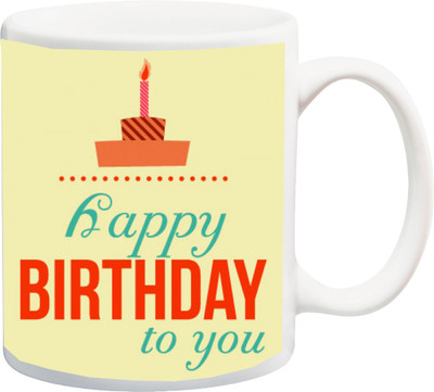 

ME&YOU Gift for Friend Children Kid Brother Sister Niece Nephew On Birthday (IZ17-CK-MU-387) Printed Ceramic Mug(325 ml), Multicolor;white