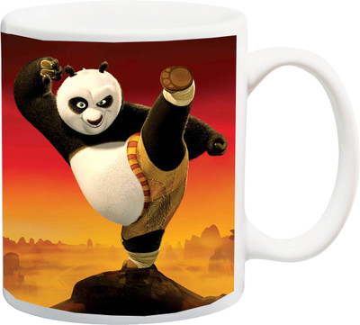 

ME&YOU Gifts On Happy Birthday For Brother Nephew Boy Kids Children (IZ17-VK-MU-01503) Kung Fu Panda Printed Ceramic Mug(325 ml), Multicolor