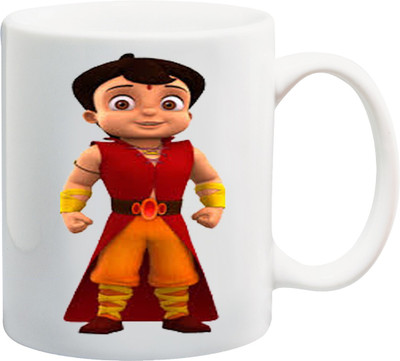 

ME&YOU Gifts On Happy Birthday For Kids Children Boy Girl Nephew Niece Cousin Sister Brother (IZ17-VK-MU-01442) Chhota Bheem With Superhero Printed Ceramic Mug(325 ml), Multicolor
