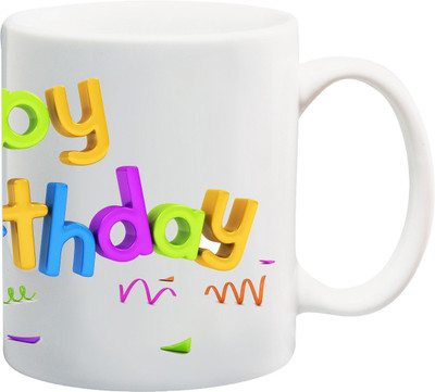 

ME&YOU Gift for Kid Children Father Mother Brother Sister Nephew Niece On Birthday Printed Ceramic Mug(325 ml), Multicolor