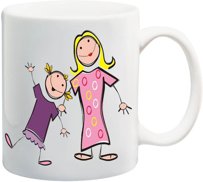 

ME&YOU Gifts On Happy Birthday Bhai Dooj For Sister Sis Behan (IZ17-VK-MU-01490) Printed Ceramic Mug(325 ml), Multicolor