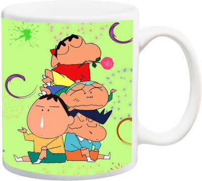 

ME&YOU Gifts For Boy Girl Kids Niece Children Brother Nephew Sister Cousin On Happy Birthday (IZ17-VK-MU-01709) Shinchan Printed Ceramic Mug(325 ml), Multicolor