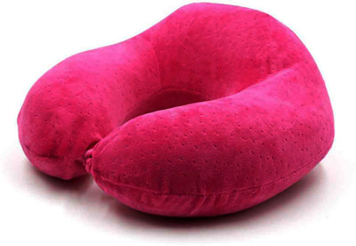 

House of Quirk U Shape Foam Neck Pillow(Pink)