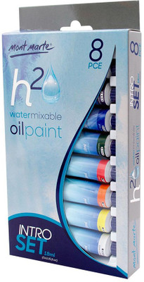 

Mont Marte Water Mixable Oil Paint Set 18ml-8Pcs(Set of 1, Multicolor)