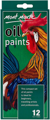 

Mont Marte Oil Paints 12ml-12Pcs(Set of 1, Multicolor)