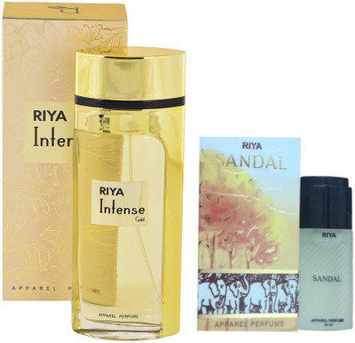 

Riya INTENSE GOLD PERFUME 80 ML + SANDAL PERFUME 30 ML Eau de Parfum - 80 ml(For Men & Women)