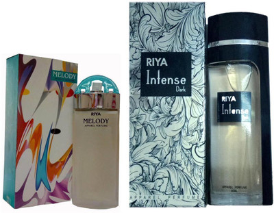 

Riya INTENSE DARK PERFUME 80 ML + BLUE MELODY PERFUME 30 ML Eau de Parfum - 30 ml(For Men & Women)
