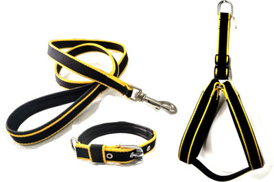 

Skora Dog Harness & Leash(, black, yellow