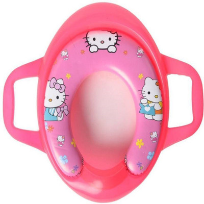 

Babique Soft Cushioned with Support Handle Potty Seat(Red)