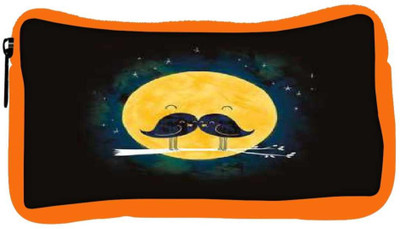 

Snoogg Eco Friendly Canvas Birdy Love Student Pen Pencil Case Coin Purse Pouch Cosmetic Makeup Bag (ORANGE) Pouch(Multicolor)