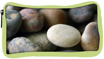 

Snoogg Eco Friendly Canvas Pebble Stone Designer Student Pen Pencil Case Coin Purse Pouch Cosmetic Makeup Bag (GREEN) Pouch(Multicolor)