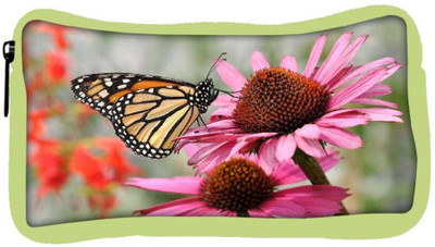 

Snoogg Eco Friendly Canvas Butterfly In Flower Designer Student Pen Pencil Case Coin Purse Pouch Cosmetic Makeup Bag (GREEN) Pouch(Multicolor)