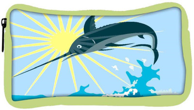 

Snoogg Eco Friendly Canvas Blue Marlin Fish Jumping Retro Student Pen Pencil Case Coin Purse Pouch Cosmetic Makeup Bag (GREEN) Pouch(Multicolor)