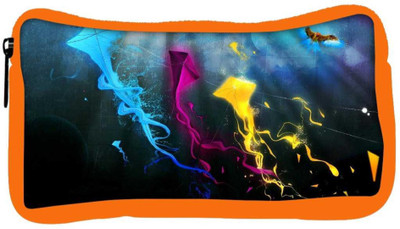 

Snoogg Eco Friendly Canvas Colorful Kites Designer Student Pen Pencil Case Coin Purse Pouch Cosmetic Makeup Bag (ORANGE) Pouch(Multicolor)