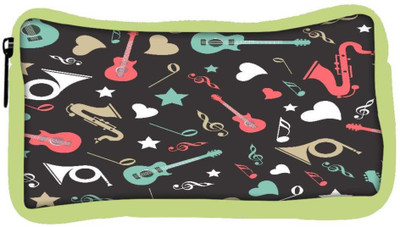 

Snoogg Eco Friendly Canvas Colorful Instruments Designer Student Pen Pencil Case Coin Purse Pouch Cosmetic Makeup Bag (GREEN) Pouch(Multicolor)